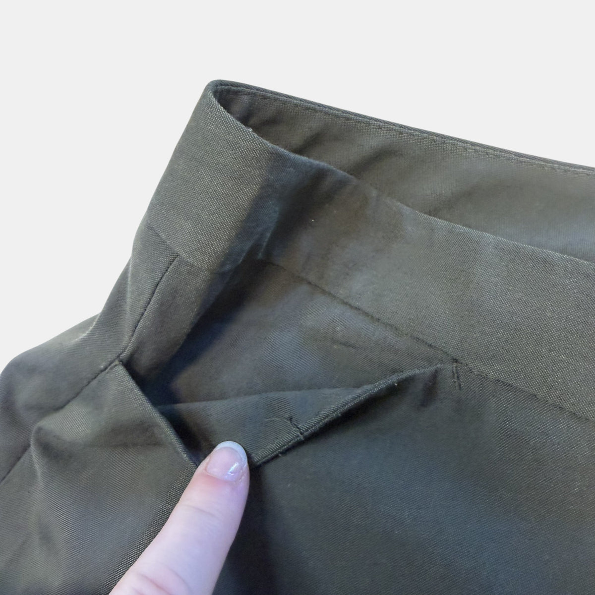 The Limited Drew Fit Khaki Flare Trousers