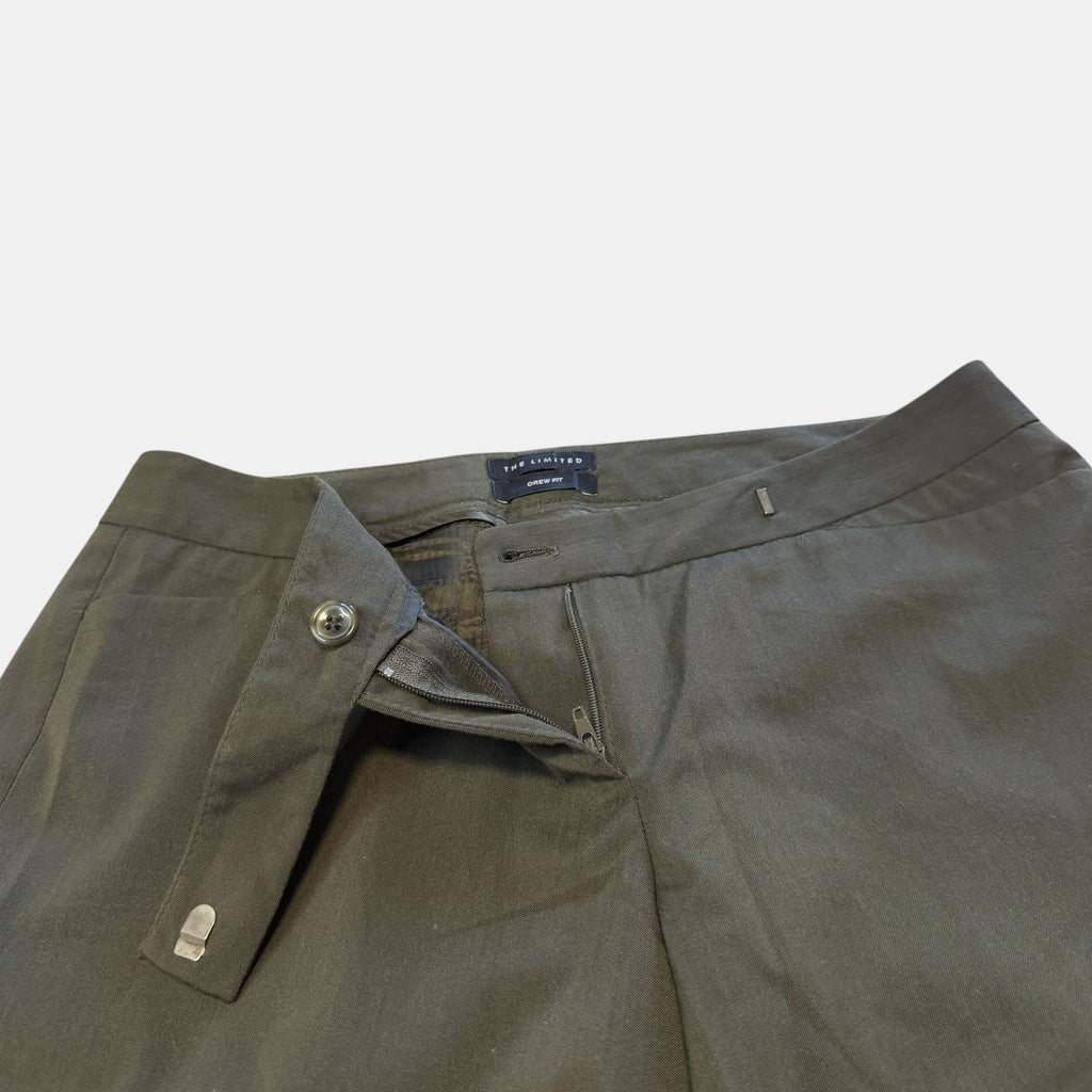 The Limited Drew Fit Khaki Flare Trousers