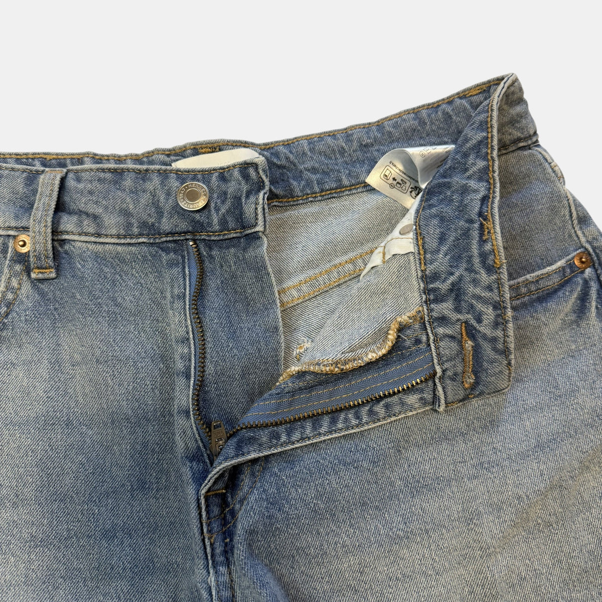 H&M High Waisted Denim Cutoff Shorts.