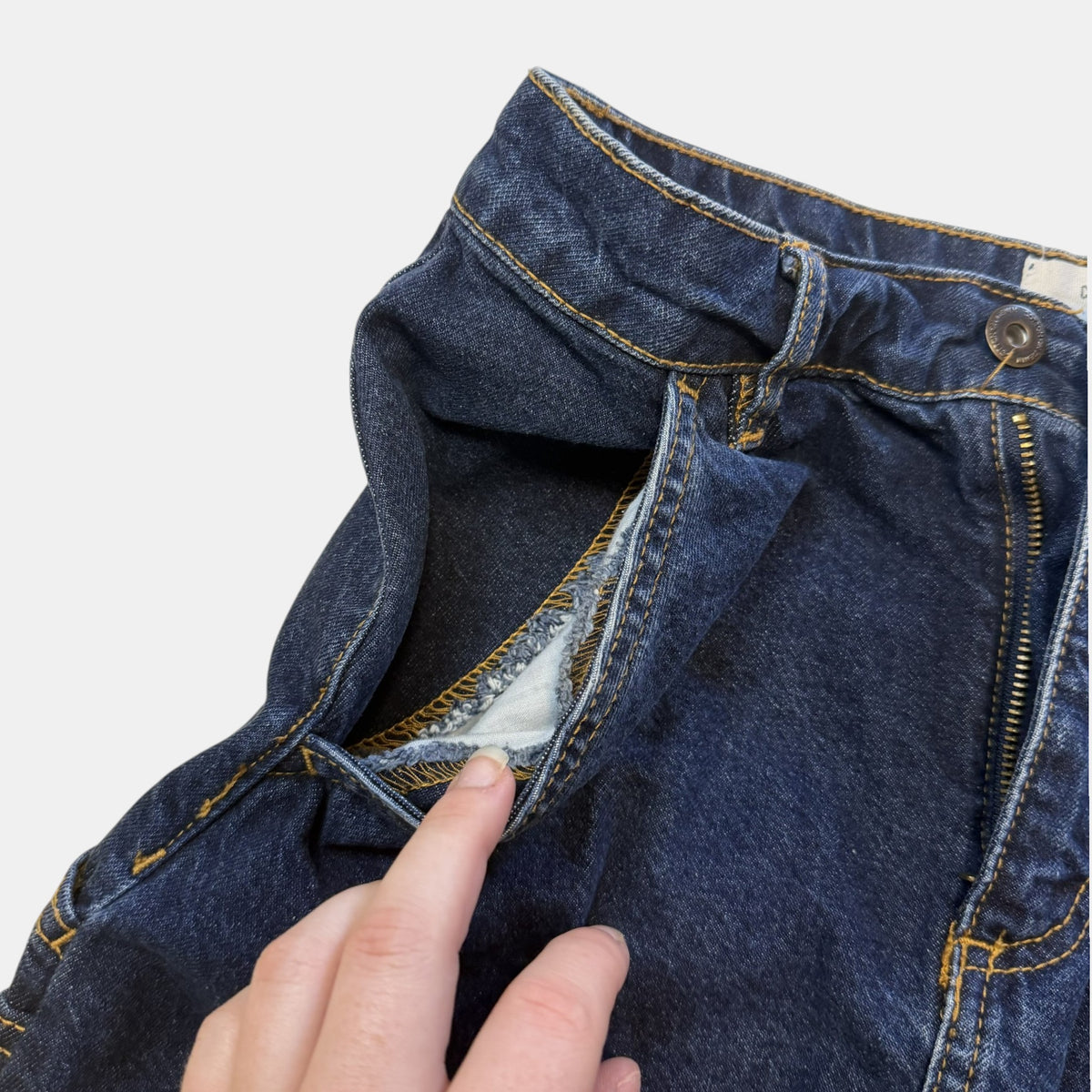 Cotton:On Cargo Denim Low-Rise Mini Skirt.