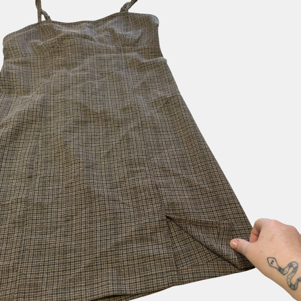 Plaid A-Line Camisole Dress.