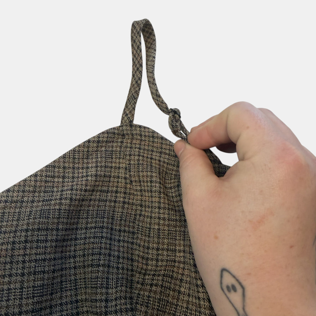 Plaid A-Line Camisole Dress.