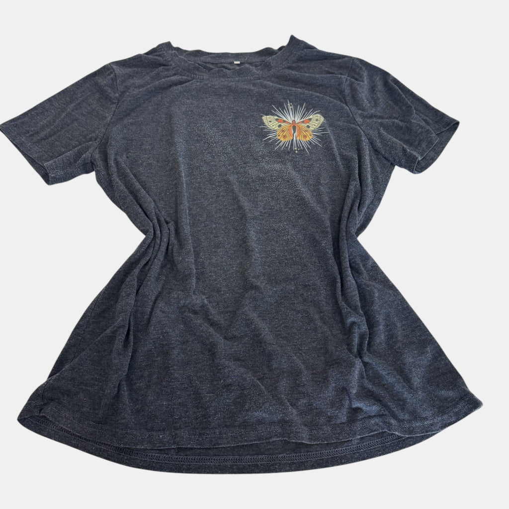 Vintage Celestial Moon Moth Graphic Tee.