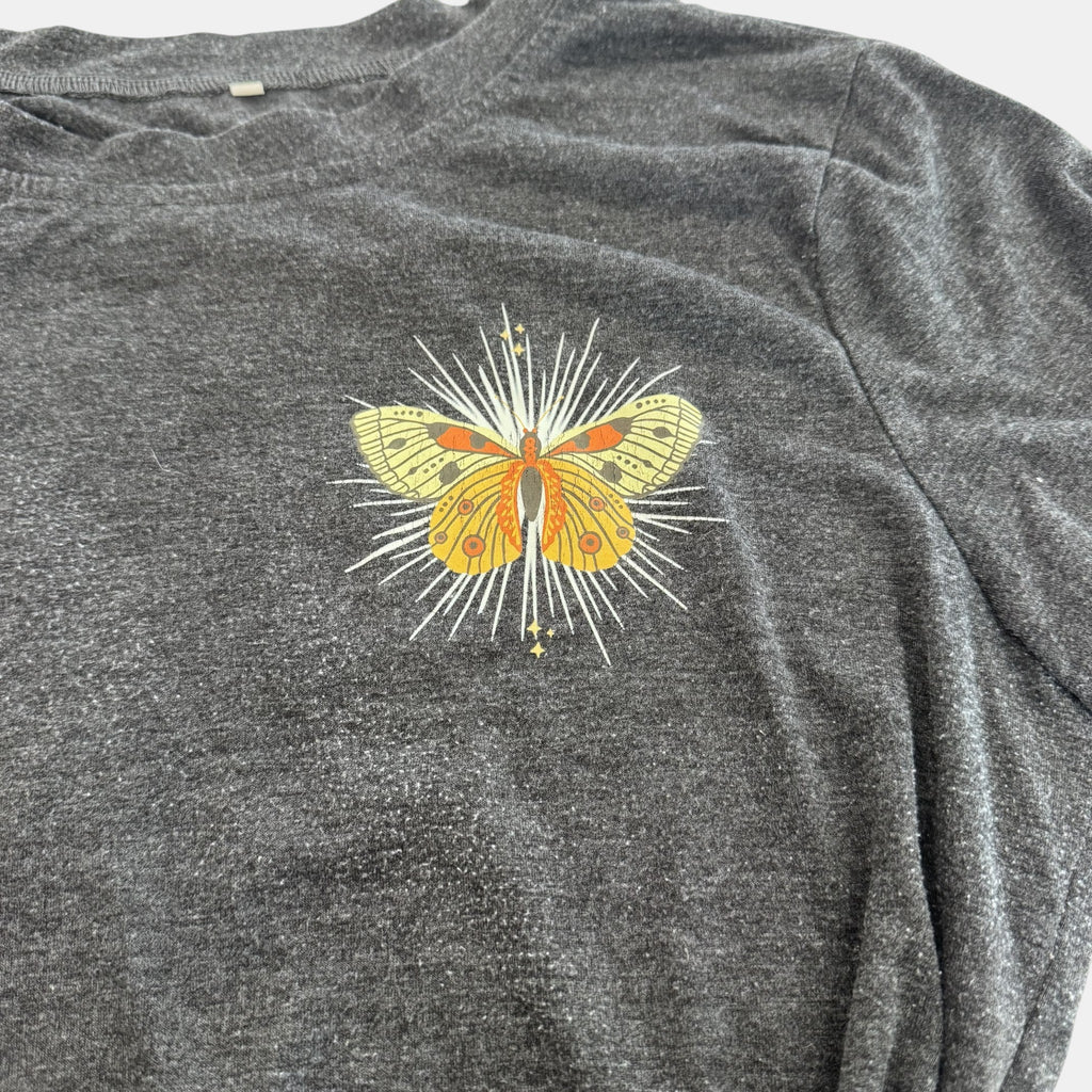 Vintage Celestial Moon Moth Graphic Tee.