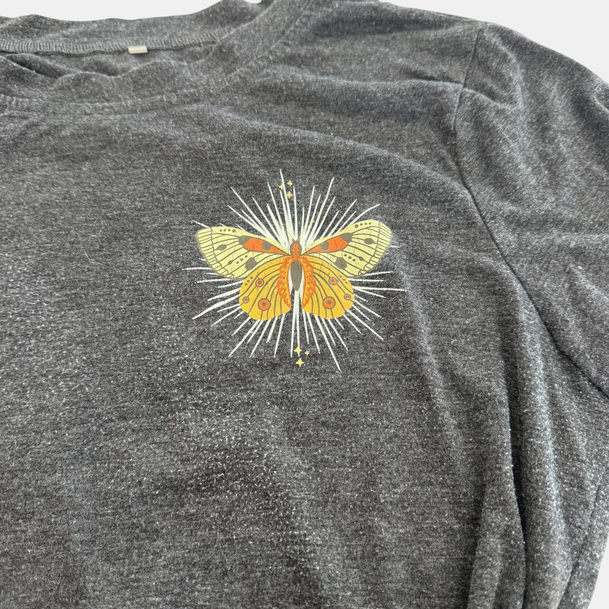 Vintage Celestial Moon Moth Graphic Tee.