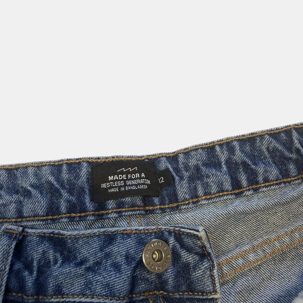 Factorie High Waisted Wide Leg Classic Blue Jeans.