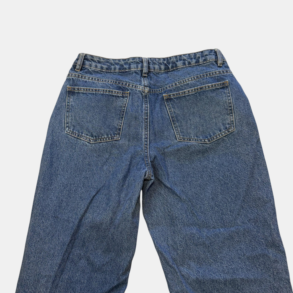 Factorie High Waisted Wide Leg Classic Blue Jeans.