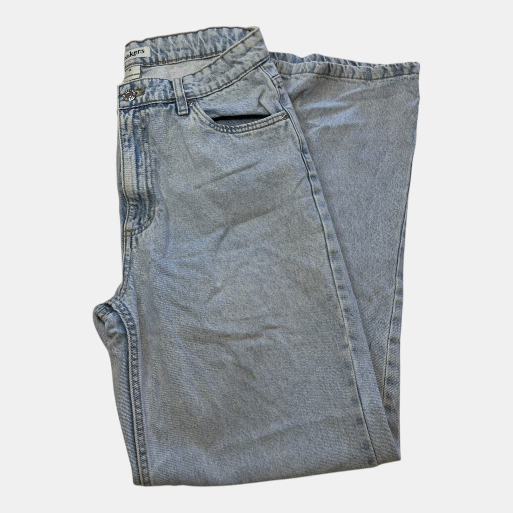 Breakers Light Wash High Waisted Wide Leg Jeans.