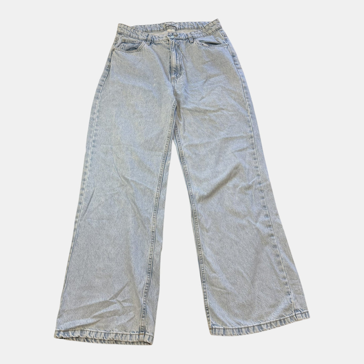 Breakers Light Wash High Waisted Wide Leg Jeans.