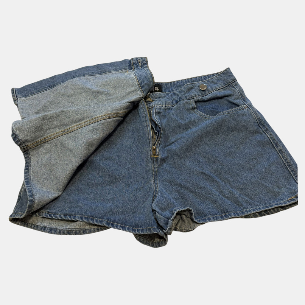 Jay Jays Demi Mid Wash Denim Asymmetrical Skort.