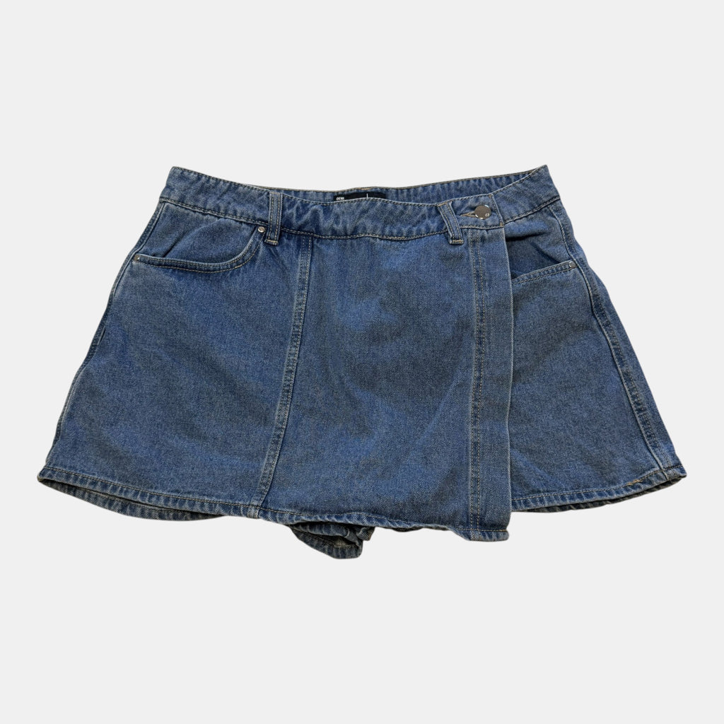 Jay Jays Demi Mid Wash Denim Asymmetrical Skort.
