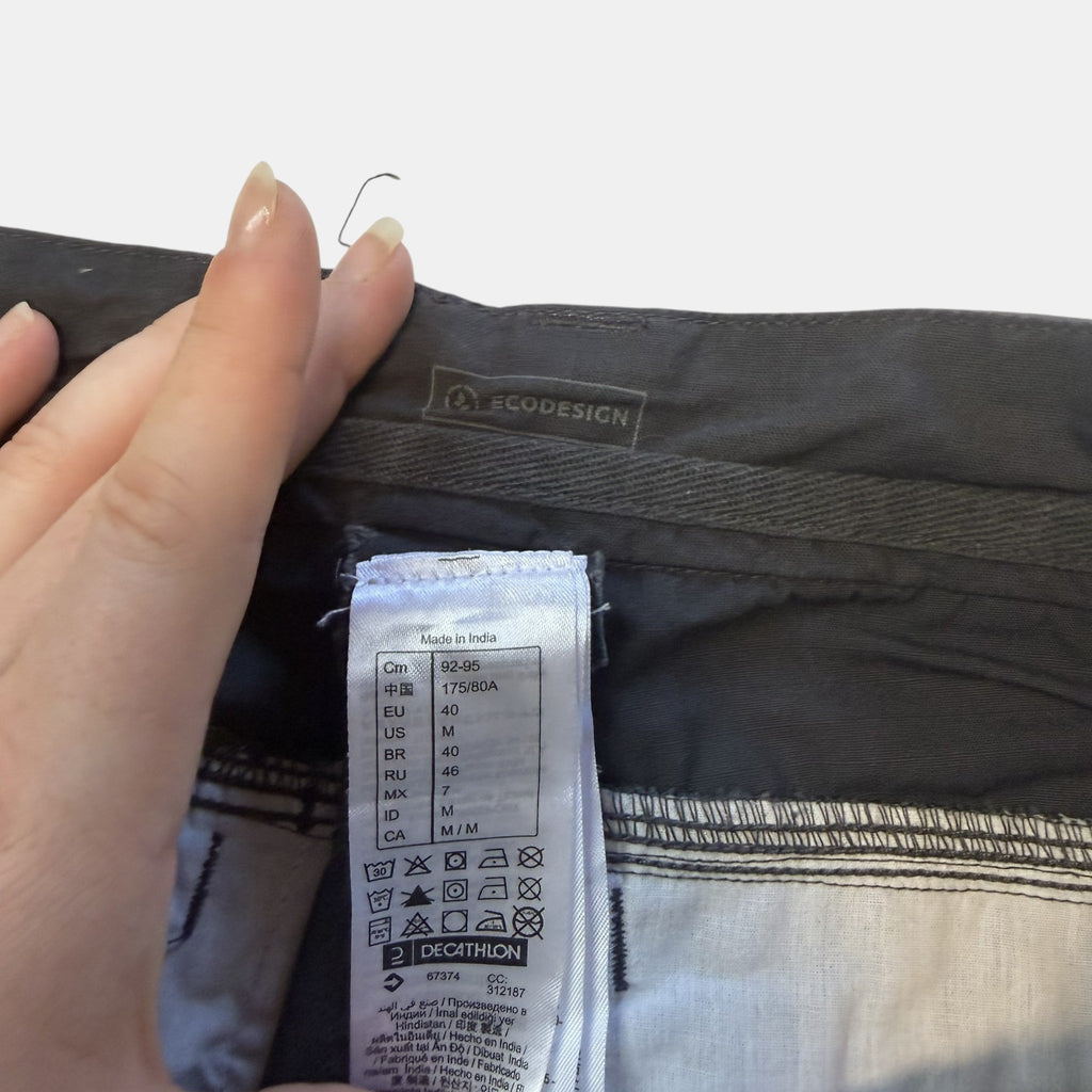 Forclaz Decathlon Ecodesign Multi Pocket Hiking Cargo Trousers.