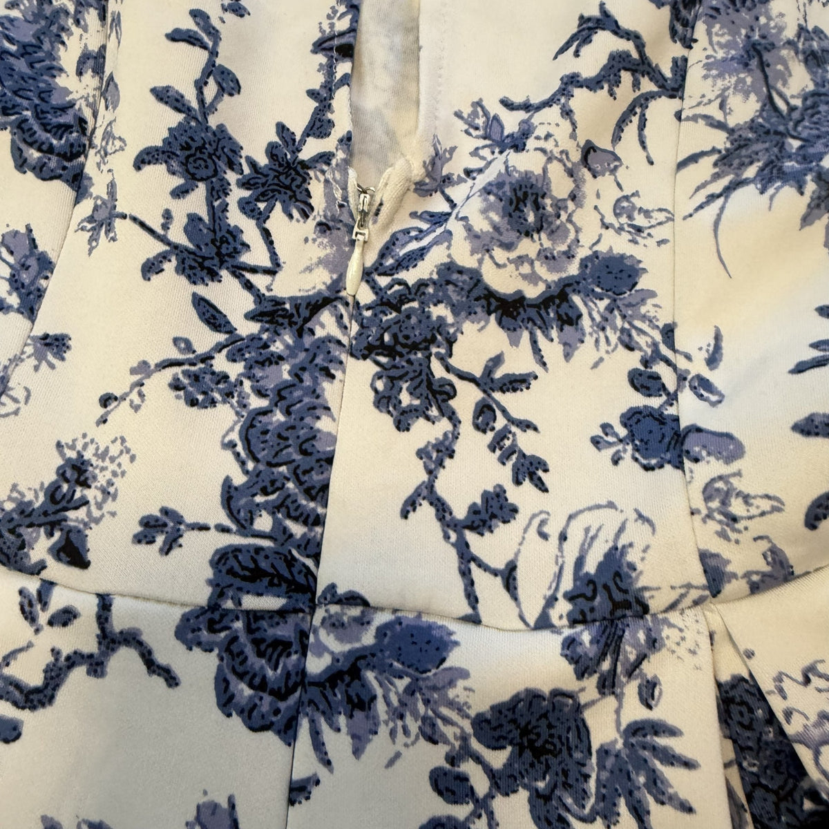 Ace Fashion Blue and White Floral Halter Neck Skort Playsuit.
