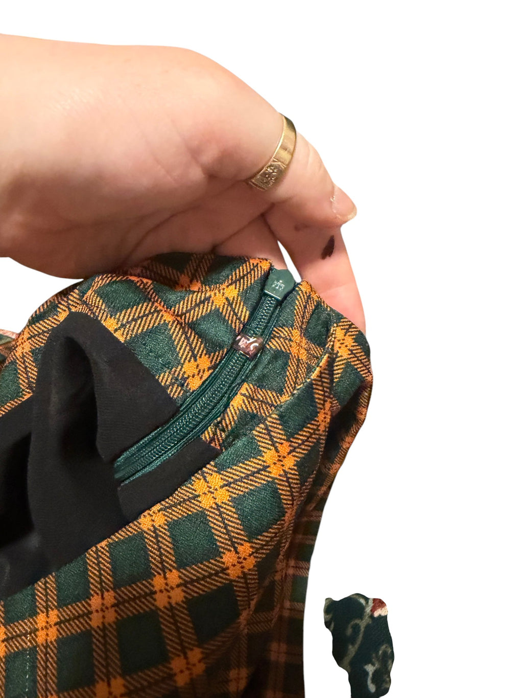 GLAMOROUS Plaid A-Line Mini Skirt with Tie Waist