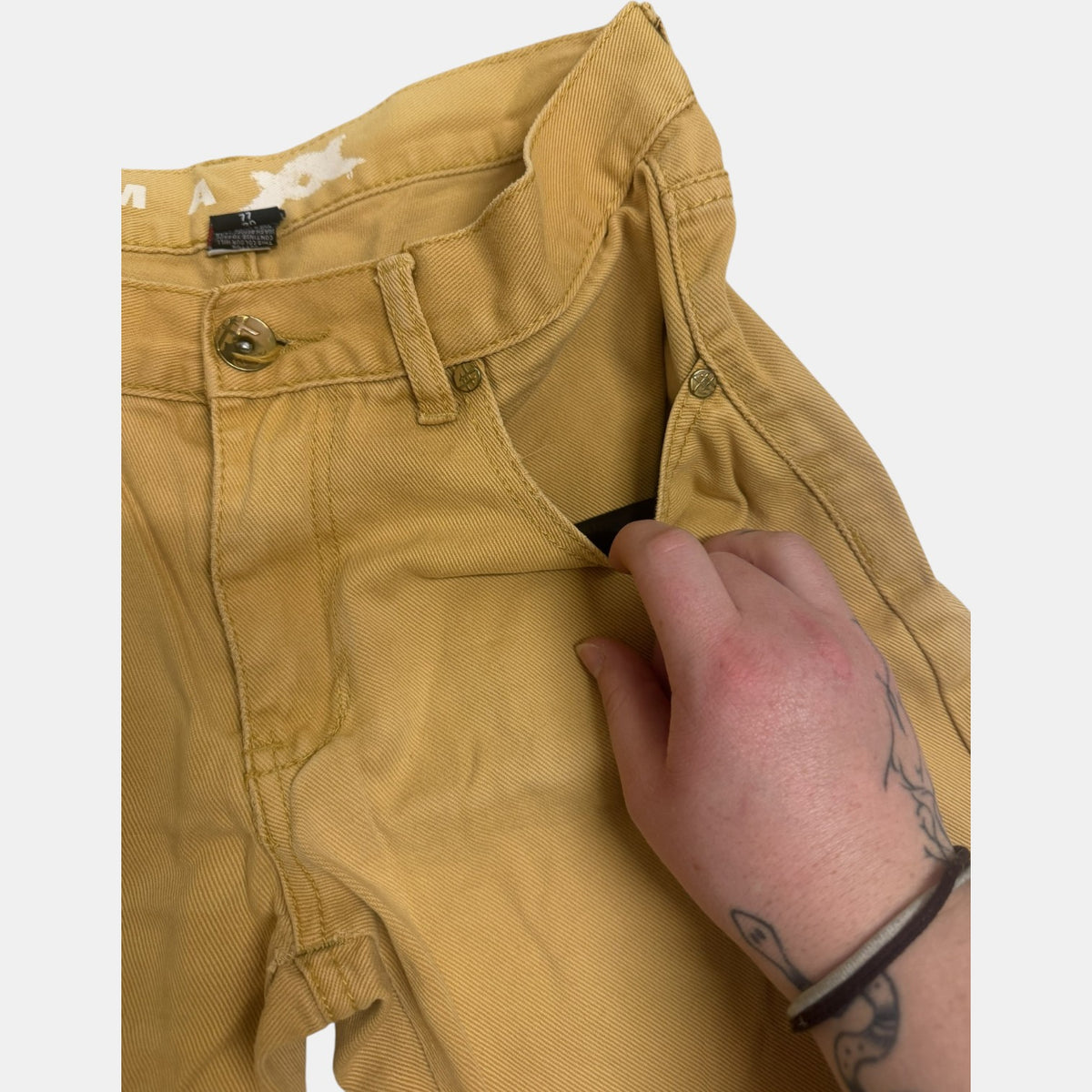 MAXX Mustard Yellow Denim Shorts
