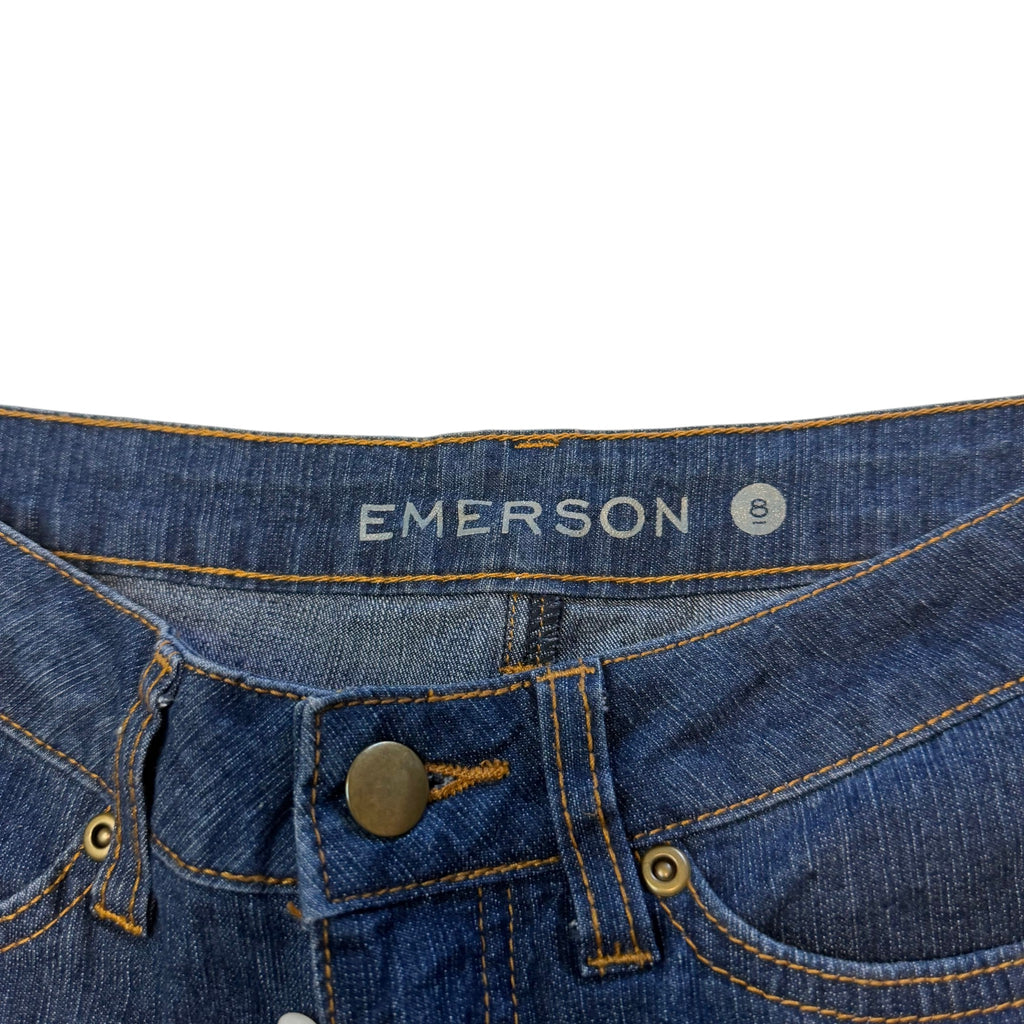 Emerson Dark Wash Mid Rise Bootcut Jeans