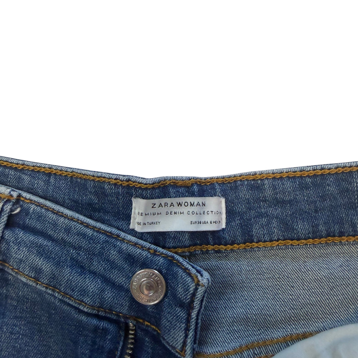 ZARA Woman Premium Denim Collection Wide Leg Jeans