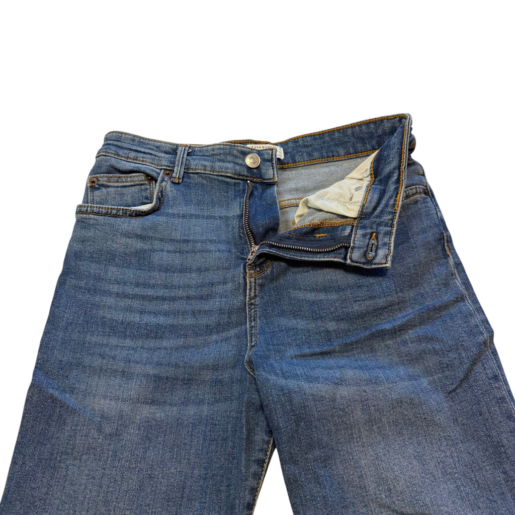 ZARA Woman Premium Denim Collection Wide Leg Jeans