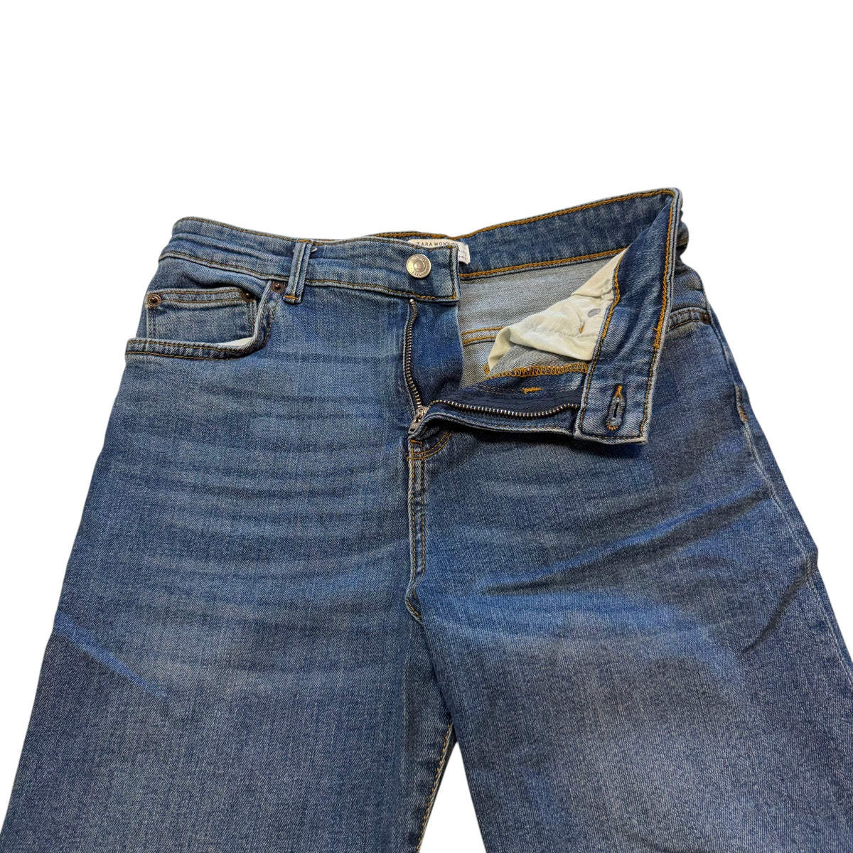 ZARA Woman Premium Denim Collection Wide Leg Jeans