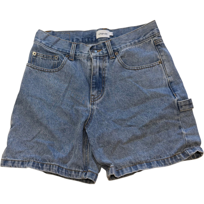 Ghanda Mid Wash Denim Carpenter Shorts