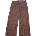 Valley Girl Chocolate Brown Contrast Stitch Cargo Pants