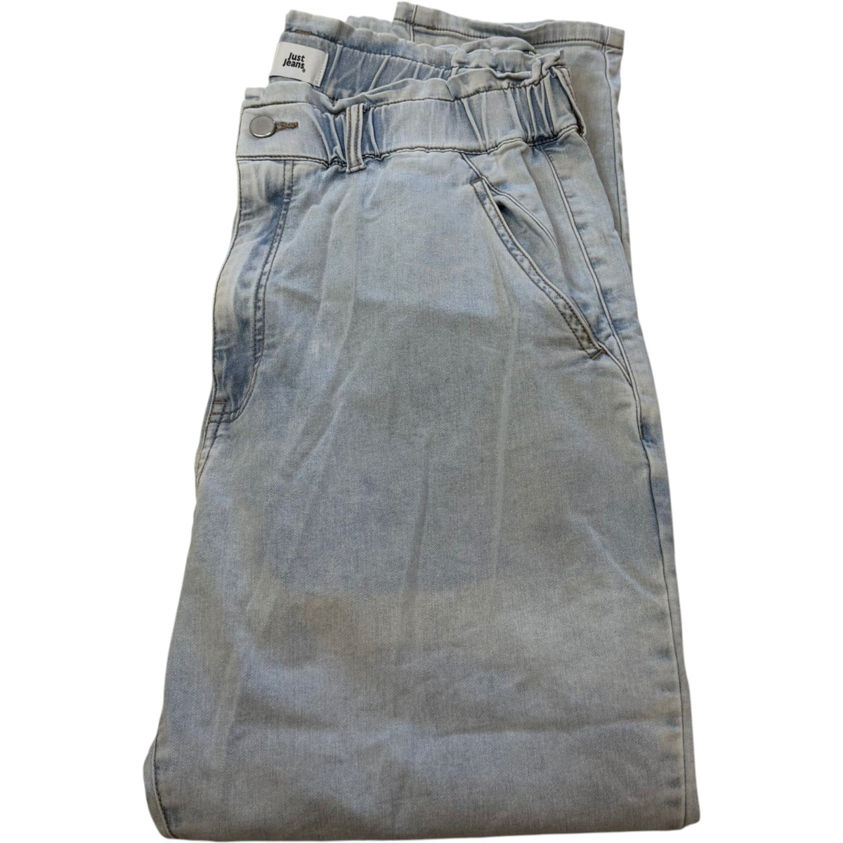 Just Jeans Light Wash Elastic Waist Jogger Jeans