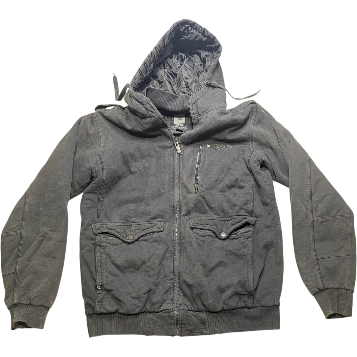 Rip Curl "All Out Flacket" Quilted Hooded Bomber Jacket