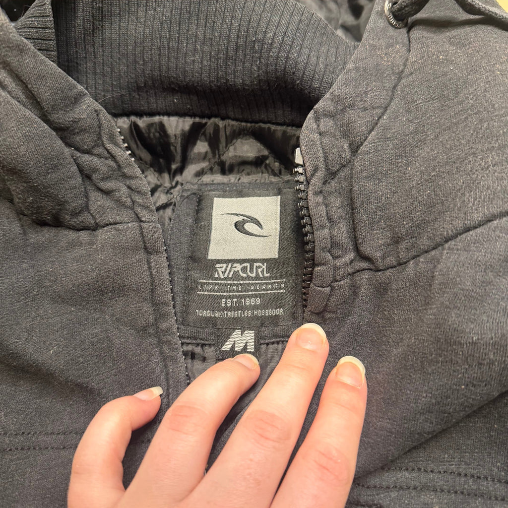 Rip Curl "All Out Flacket" Quilted Hooded Bomber Jacket