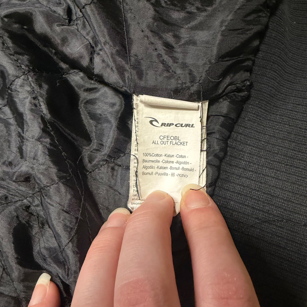 Rip Curl "All Out Flacket" Quilted Hooded Bomber Jacket