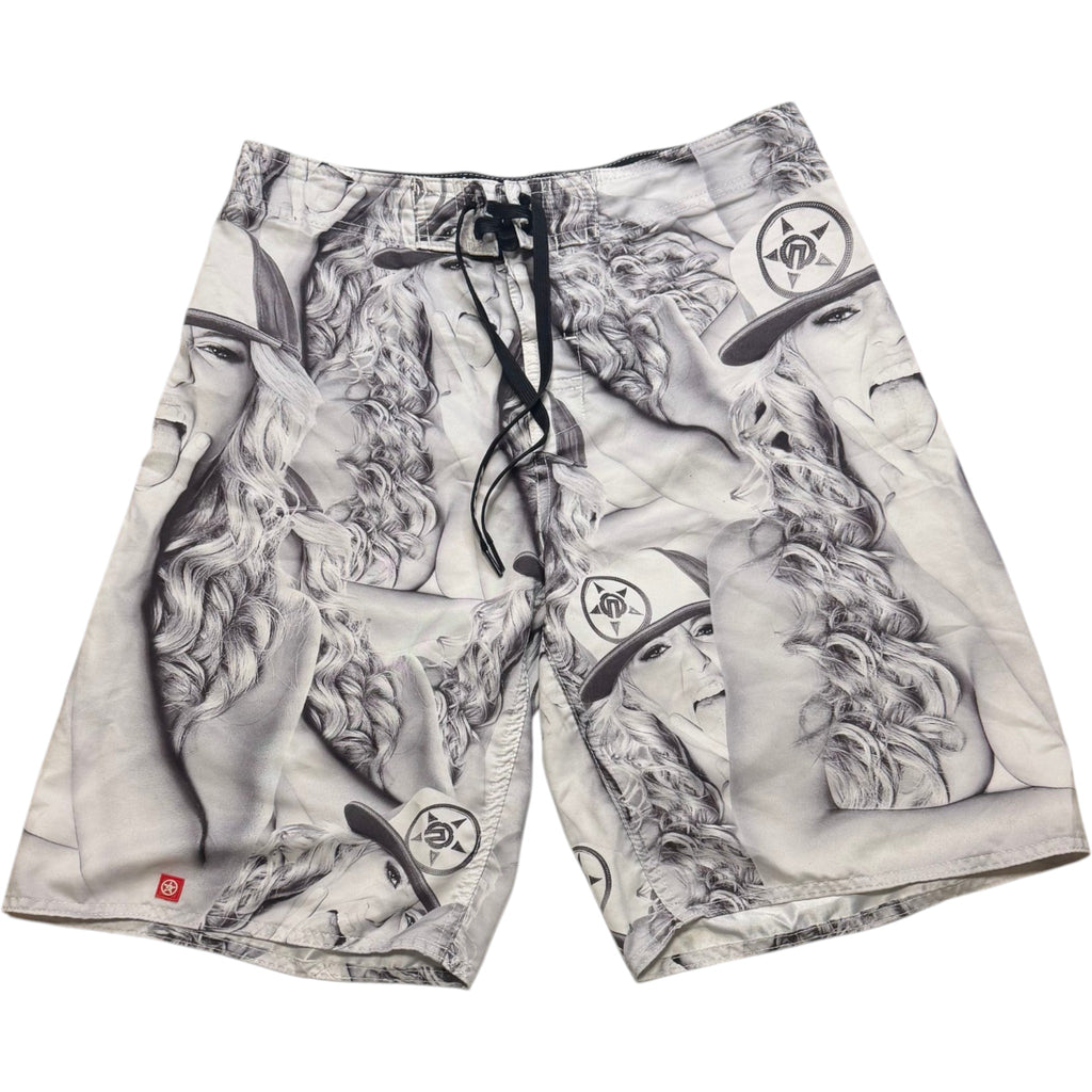 Unit Clothing All-Over Graphic Photo Print Board Shorts