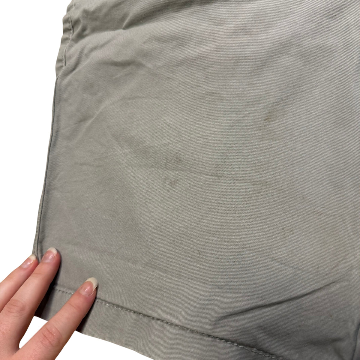 B Collection Classic Sage Grey Cotton Chino Shorts