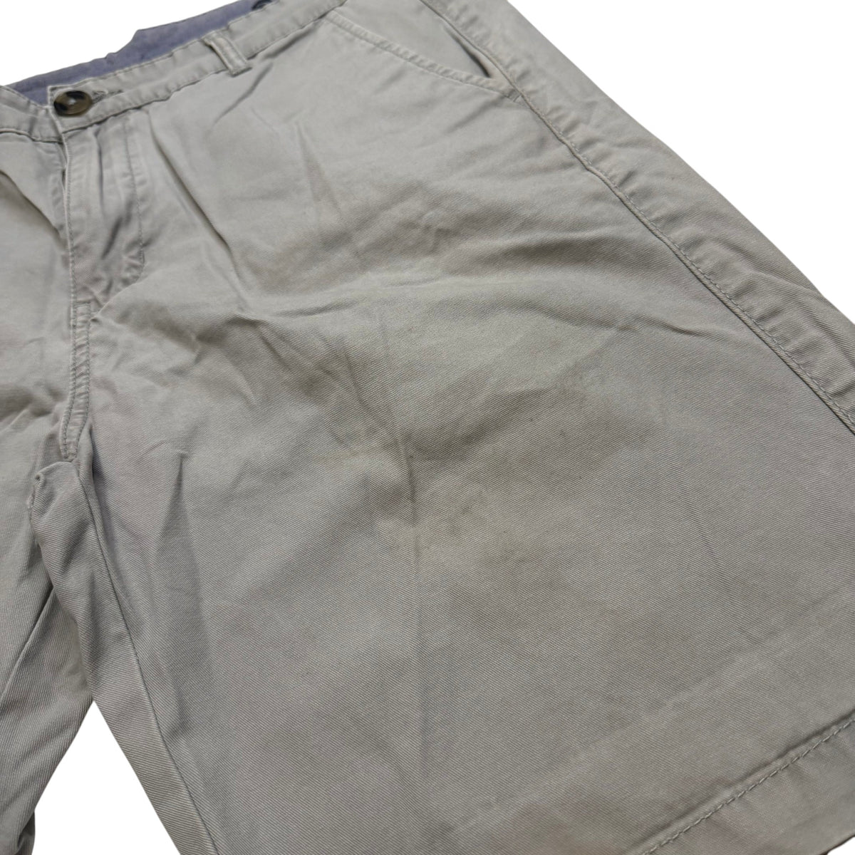 B Collection Classic Sage Grey Cotton Chino Shorts