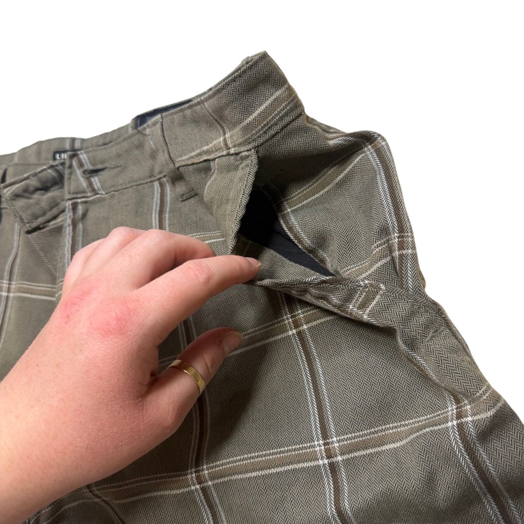 Rip Curl "Live The Search" Plaid Herringbone Walk Shorts