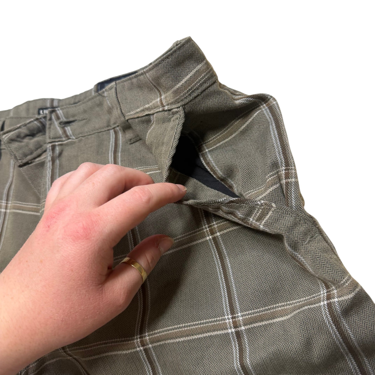 Rip Curl "Live The Search" Plaid Herringbone Walk Shorts