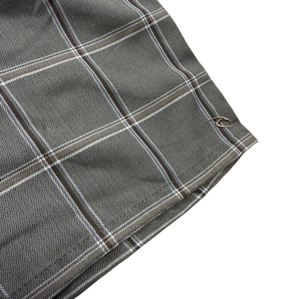 Rip Curl "Live The Search" Plaid Herringbone Walk Shorts