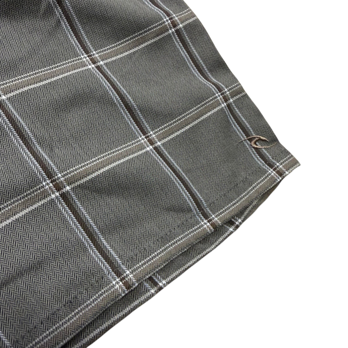 Rip Curl "Live The Search" Plaid Herringbone Walk Shorts