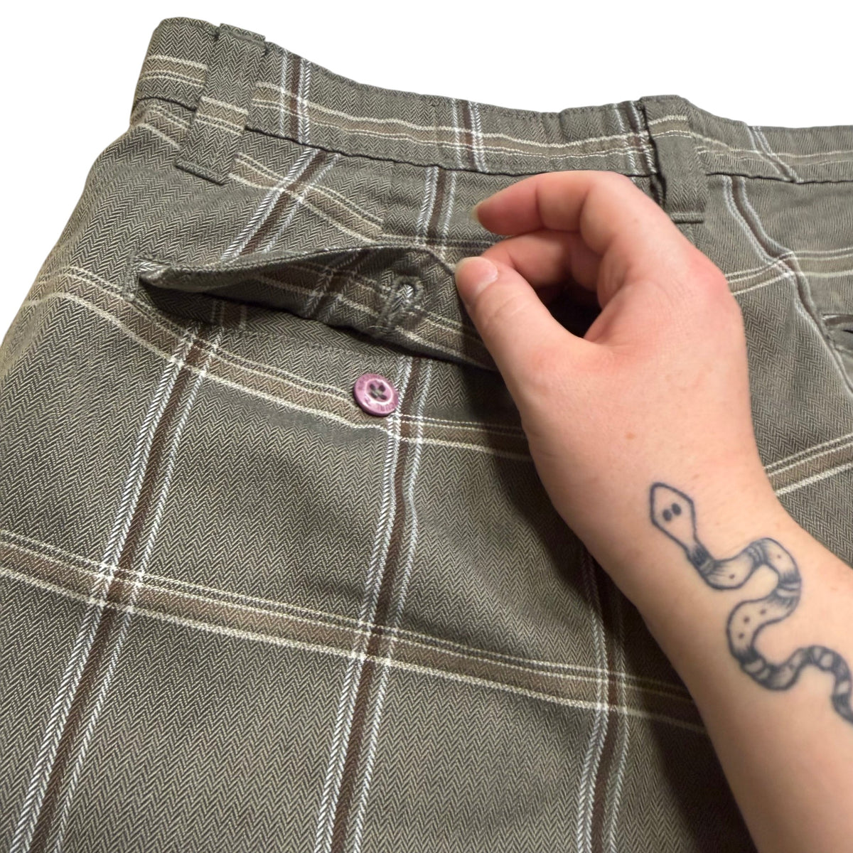 Rip Curl "Live The Search" Plaid Herringbone Walk Shorts