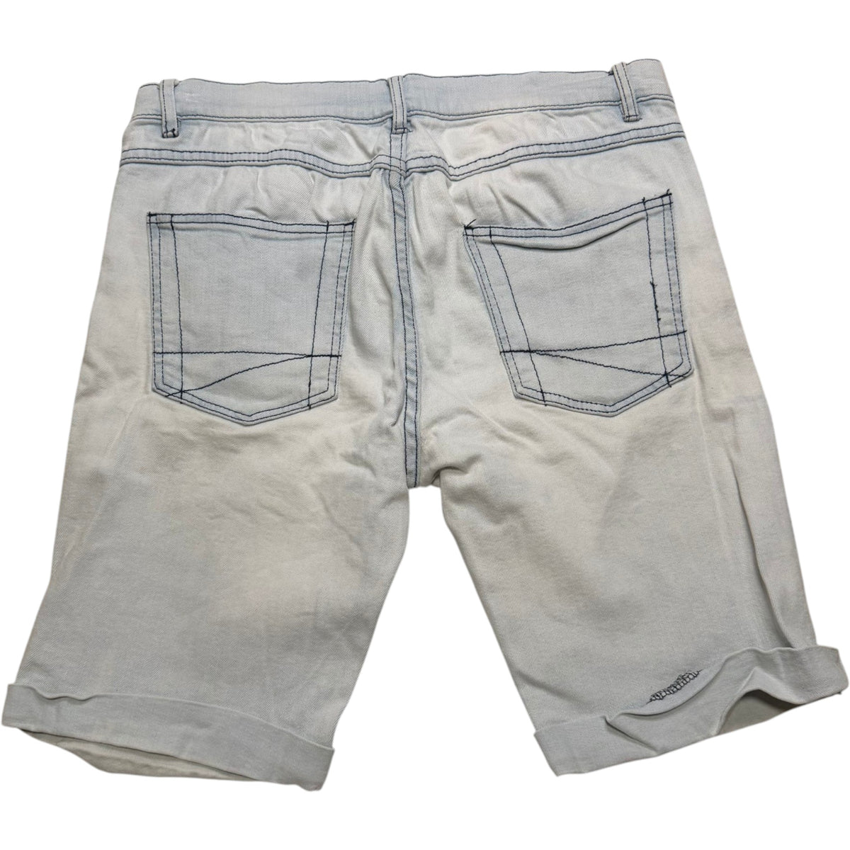 Effekt Denim Light Bleach Wash Skinny Denim Shorts