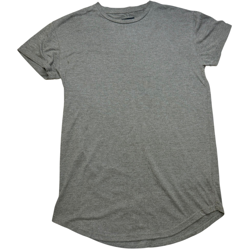 Lucid Apparel Heather Khaki Green Curved Hem Tee