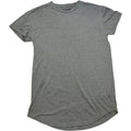 Lucid Apparel Heather Khaki Green Curved Hem Tee
