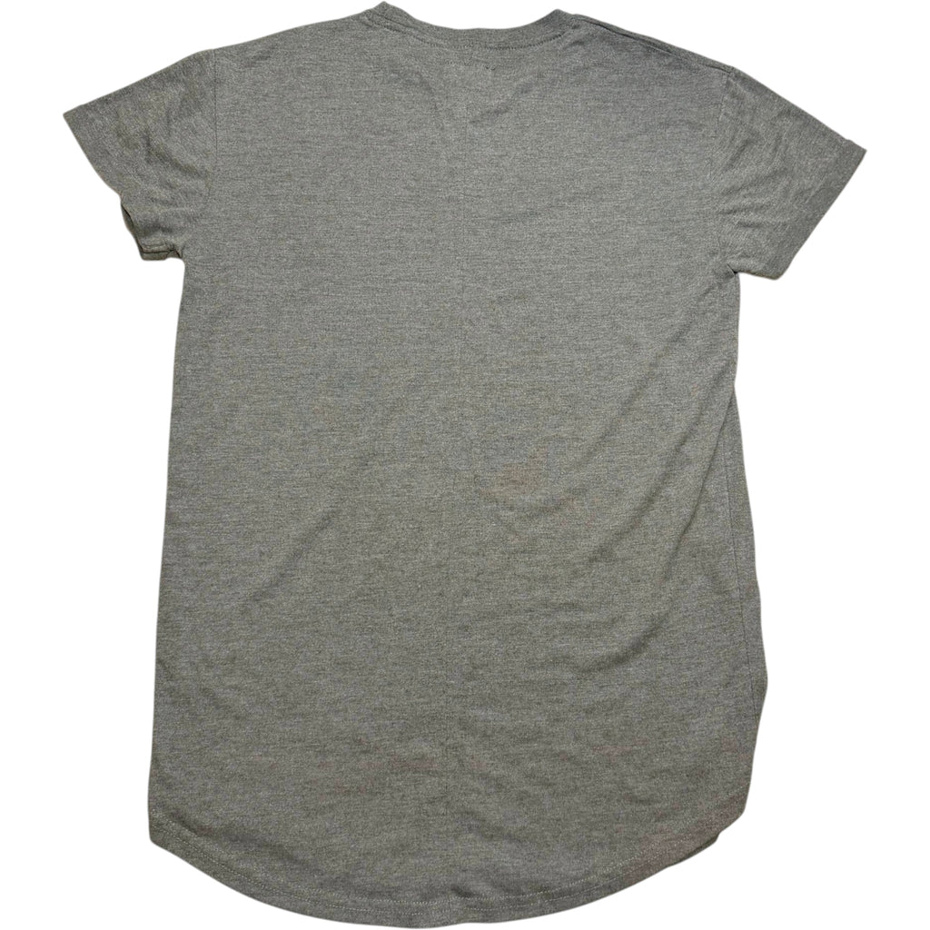 Lucid Apparel Heather Khaki Green Curved Hem Tee