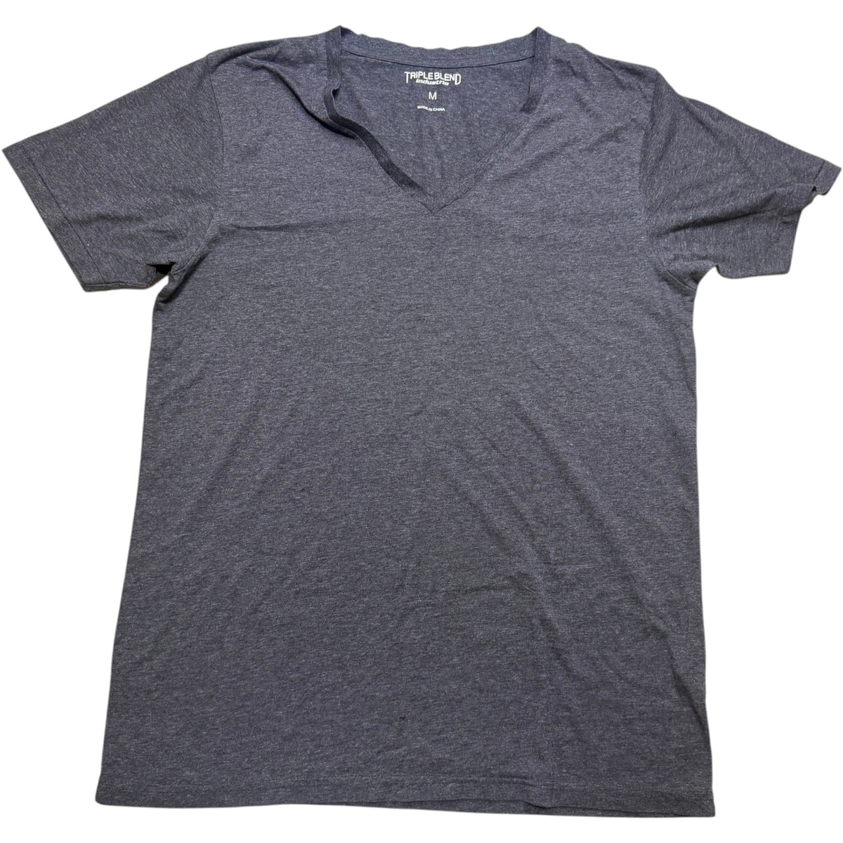 Industrie Triple Blend Heather Dark Grey V-Neck Tee