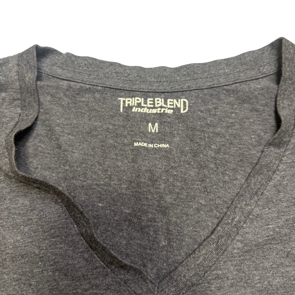 Industrie Triple Blend Heather Dark Grey V-Neck Tee