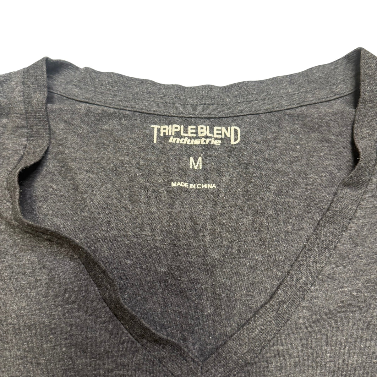 Industrie Triple Blend Heather Dark Grey V-Neck Tee