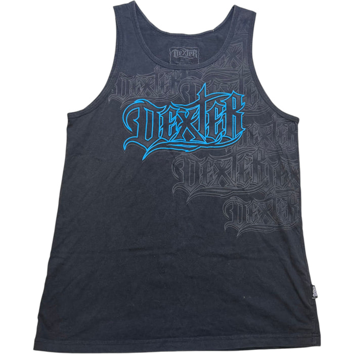 Dexter Gothic Graphic Print Cotton Tank Top