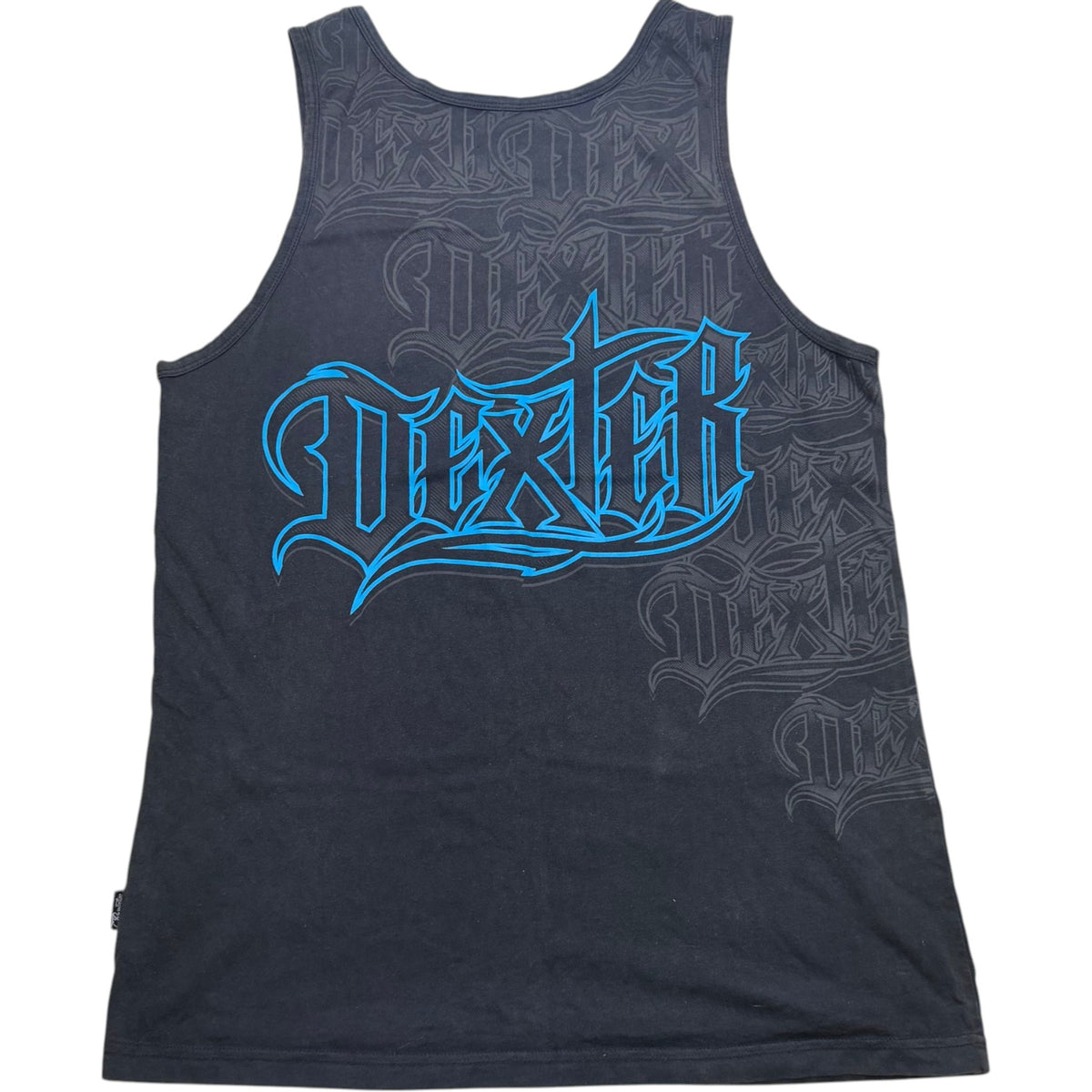 Dexter Gothic Graphic Print Cotton Tank Top