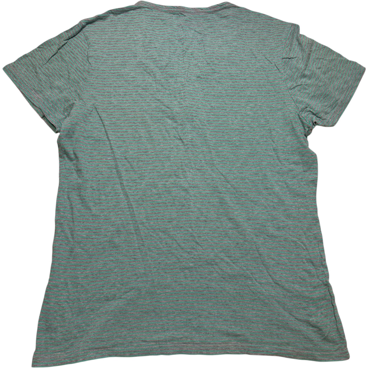 Jeanswest Striped Henley V-Neck Short Sleeve Top