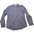 Casual Charcoal Grey Textured Utility Long Sleeve Shirt