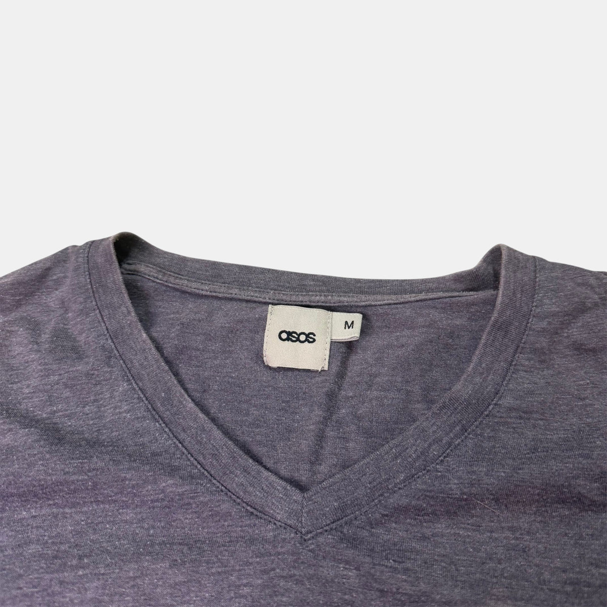 ASOS Grey V-Neck T-Shirt Casual Basics