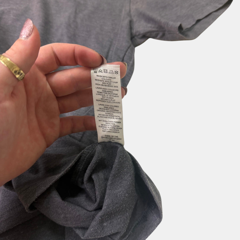 ASOS Grey V-Neck T-Shirt Casual Basics